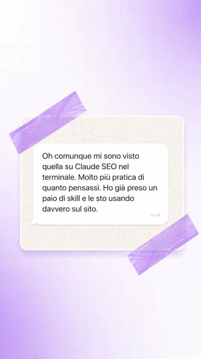 Testimonianza di Luca su AI Pratika