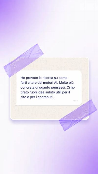 Testimonianza di Davide su AI Pratika