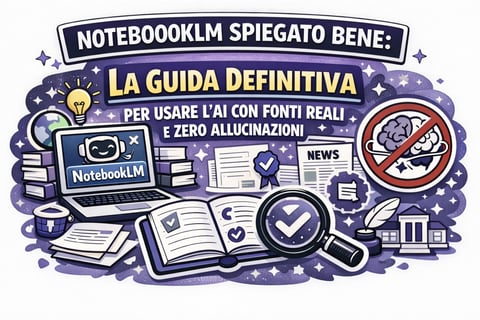 
NotebookLM spiegato bene: la guida definitiva per usare l’AI con fonti reali e zero allucinazioni